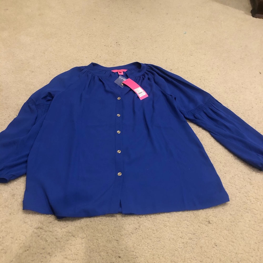 Blue Lilly Pulitzer Top